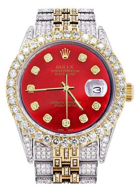 rolex de 6ix9ine rojo con diamantes|Rolex reloj de mujer.